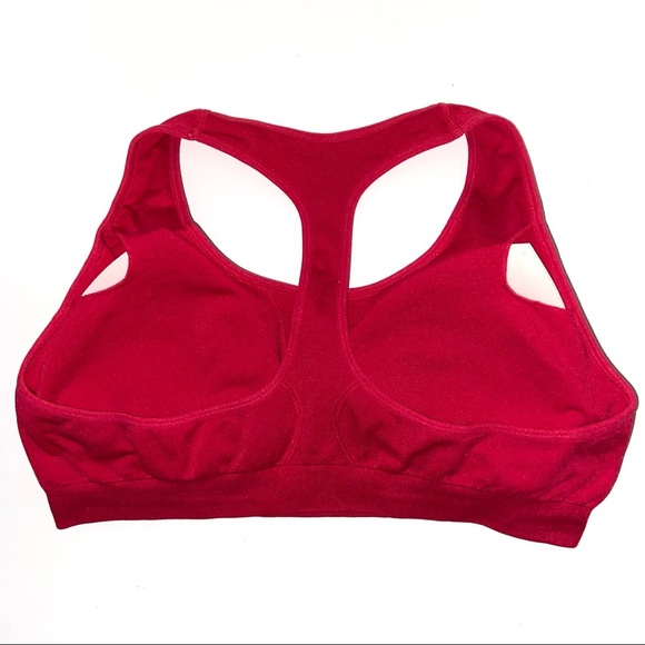 Rough River Red Padded Push-Up Sports Bra Size L - Picture 3 of 6